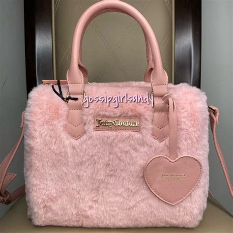 faux fur juicy couture bag